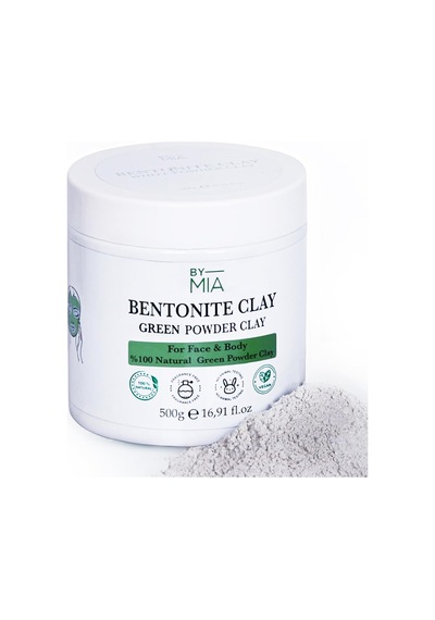 Lexroo Yüz Ve Vücut Bentonit Kili%100 Natural Doğal Yeşil Toz Kil 500 Gr