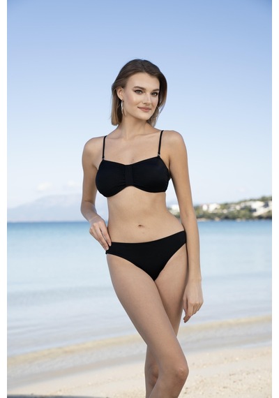 Estiva Luplu Straplez Bikini Takımı - Siyah