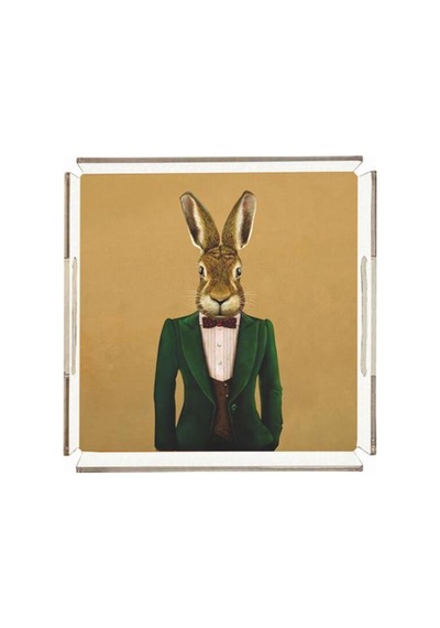 Home Mr.rabbit Tavşan Figürlü Pleksi Tepsi