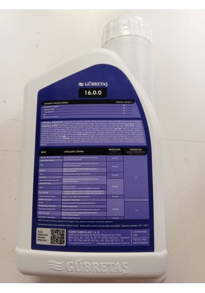 Gübretaş Leolife-m 16.0.0 - 1 Lt, Sıvı Organomineral Gübre