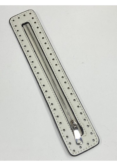 Karantuhafiye Derili Fermuar / Çanta Fermuarı / Kalın Deri Kapak Fermuar 30 Cm Kremgümüş Kremgümüş Çok Renkli