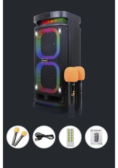 Torima BTS-1989 RGB Karaoke Mikrofonlu Kumandalı Bluetooth Hoparlör