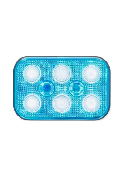 Sbdf6b 10v-30v Dikdörtgen Mavi Led Lamba Off Road , Tekne , Karavan , Kamp