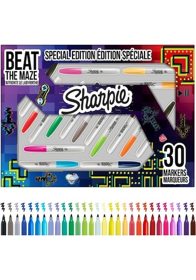Sharpie Fine Permanent Markör 30'lu Kutu-labirent
