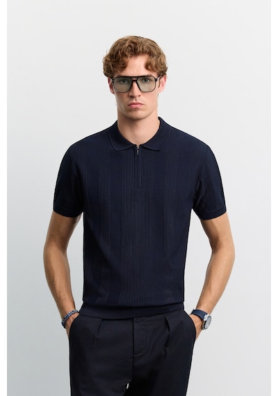 Avva Erkek Siyah Polo Yaka Fermuarlı Kolay Ütülenen Kırışmaz Regular Fit Triko T-shirt A62y5007 Lacivert Avva Erkek Siyah Polo Yaka Fermuarlı Kolay Ütülenen Kırışmaz Regular Fit Triko T-shirt A62y5007 Lacivert