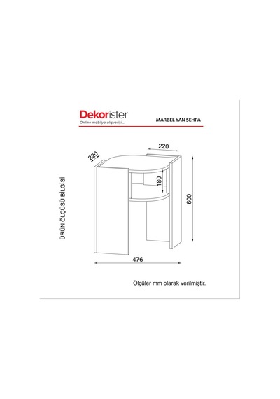 Dekorister Exclusive Marbel Koltuk Yan Sehpa Ceviz-Mermer