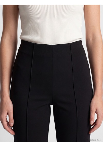 Lcw Modest Siyah Yüksek Bel Dar Fit Kadın Pantolon