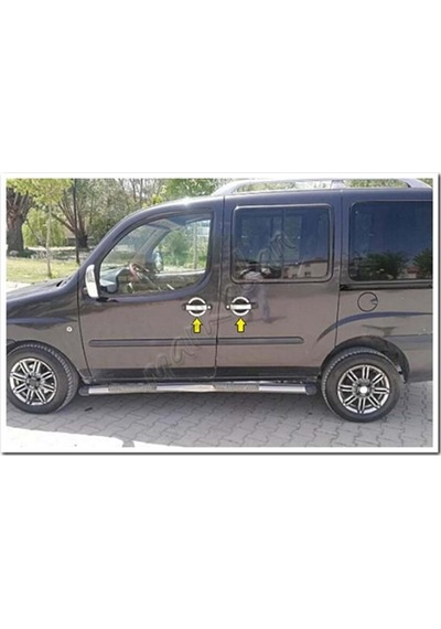 Db Chrome Fiat Doblo Kapı Kolu Nikelajı 2000-2012 4 Kapı P.Çelik