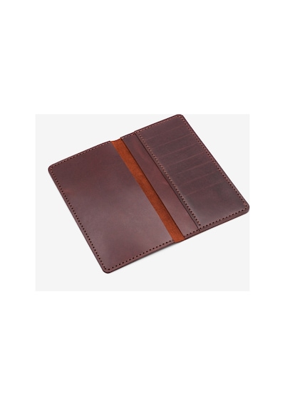 Elegance Leather Hakiki Deri Telefonlu Cüzdan Kahverengi - 632318648 kahverengi