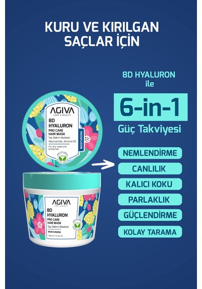 Care&beauty 8d Hyaluron Saç Bakım Maskesi 300ml