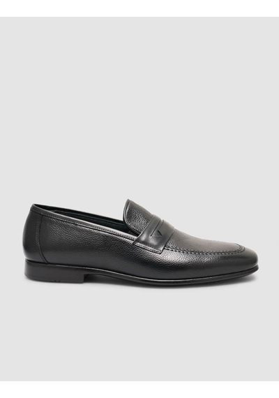 Cabani %100 Hakiki Deri Siyah Erkek Klasik Loafer