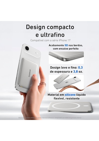Lexroo Am41 Picogo 0.3" Ultra İnce 5000mah Magsafe Kablosuz Powerbank,titanyum Çok Renkli
