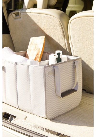 Ocean Home Textile Araç İçi Gri Balıksırtı Bagaj Düzenleyici 31 X 36 X 27 Cm
