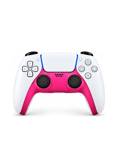 Ps5 Dekoratif Trim Analog Koruyucu Silikon Kılıf Set Playstation 5 Dualsense Renkli Ön Şerit Aksesuar Pembe 3 Adet