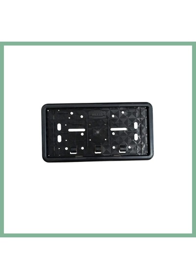 Bşkvirgo Çerçeveli Dikdörtgen Plakalık Plaka Altlığı Siyah 32x17cm 1 Adet Bsk2026