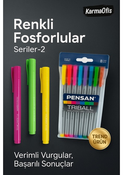 Ders Çalışmayı Sevenler Serisi-2 Çok Renkli