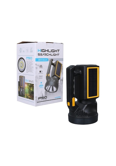 Powermaster W5192 Solar Şarjlı El Feneri Uzun Mesafe Işıldak Diğer