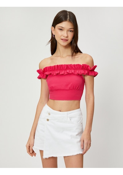 Koton Madonna Yaka Bluz Crop Fırfırlı Dokulu Viskon Karışımlı Fuşya 3sal60051ıw 3SAL60051IW332 Fuşya Koton Madonna Yaka Bluz Crop Fırfırlı Dokulu Viskon Karışımlı Fuşya 3sal60051ıw 3SAL60051IW332 Fuşya