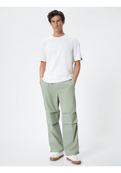 Koton Oversize Paraşüt Pantolon Kargo Cep Detaylı Haki 4sam40051hw Haki Koton Oversize Paraşüt Pantolon Kargo Cep Detaylı Haki 4sam40051hw Haki