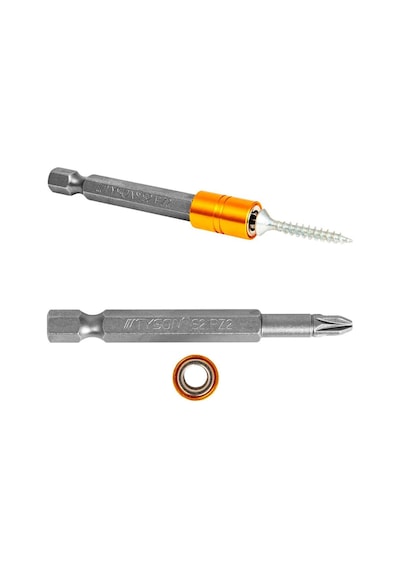 Kupa Tyson Mıknatıslı Bits Uç - Tek Yönlü - Pz2 Yıldız - 6.5 Cm. - 1 Adet