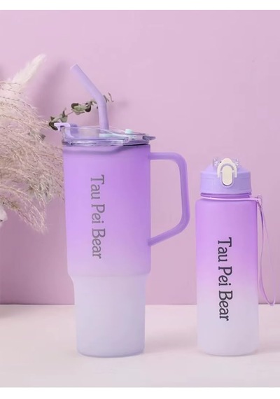 Matara Seti, Mor, 1500 Ml + 900 Ml, 2 Adet, Pipetli Ve Kapaklı Mor Diğer