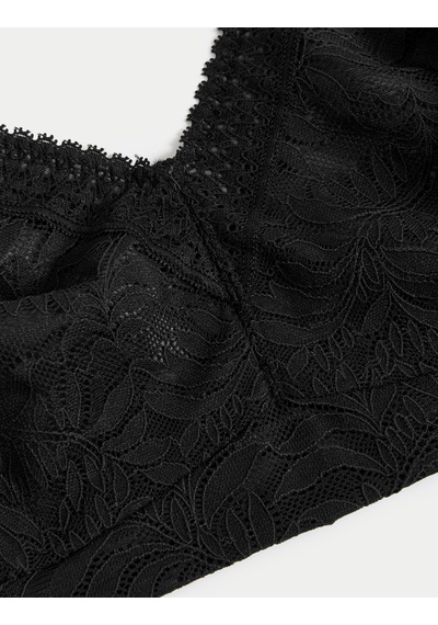 Marks & Spencer Flexifit:trade Mark: Dantel Detaylı Balensiz Toparlayıcı Sütyen Siyah
