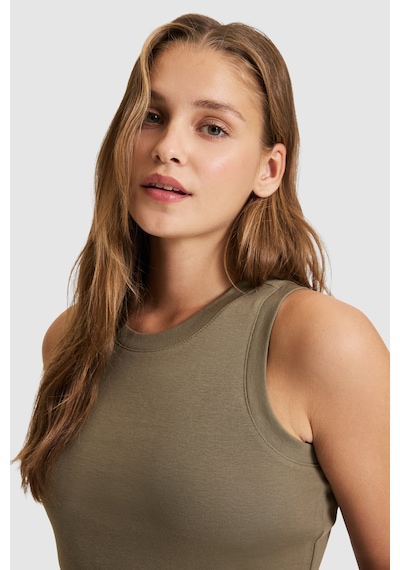 U.s. Polo Assn. Kadın Haki Tişört Basic 50321799-vr027