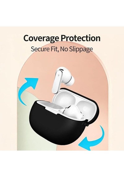 Huaweı Freebuds Pro 5 İle Uyumlu Kulaklık Kılıf Darbeye Dayanıklı Silikon Yumuşak Koruyucu Toz Ve Kirden Koruyan Free-buds Pro 5 İle Uyumlu Siyah, Huaweı Freebuds Pro 5