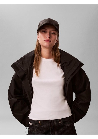 Calvin Klein Monogram Embroıdery Moıre Cap-14786 Siyah