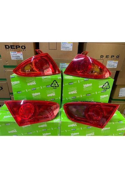 Seat Leon Makyajlı 2010-2013 Arası Valeo Sağ Ve Sol Stop Lambası 4'lü Takım 1p0945111d / 1p0945112d