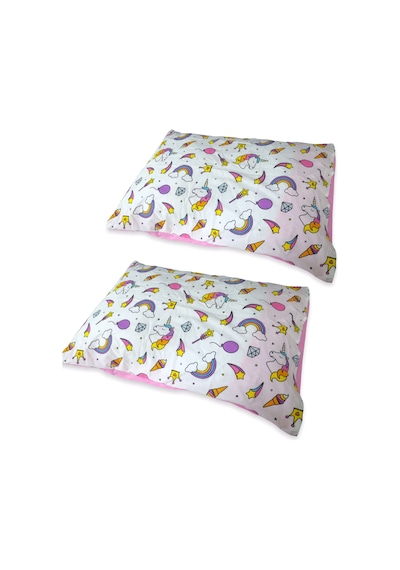 Pamuklu 2'Li Çok Renkli Bebek Yastık Kılıfı 35X45 CM