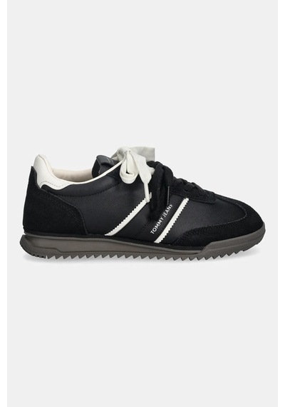 Tommy Hilfiger Kadın Yumuşak Süet Deri Rahat Tabani Siyah Sneaker En0en03001-bds-12075 Siyah Tommy Hilfiger Kadın Yumuşak Süet Deri Rahat Tabani Siyah Sneaker En0en03001-bds-12075 Siyah