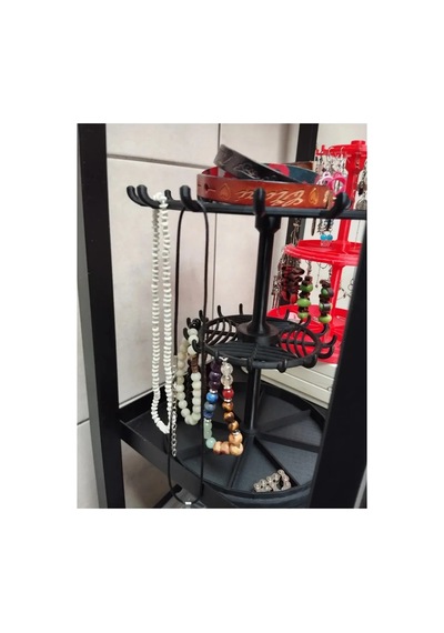 Dekoratif Takı Standı, Takılık, Küpelik, Bileklik, Kolye, Takı Dolabı Düzenleyici, Takı Organizer Siyah 33195478