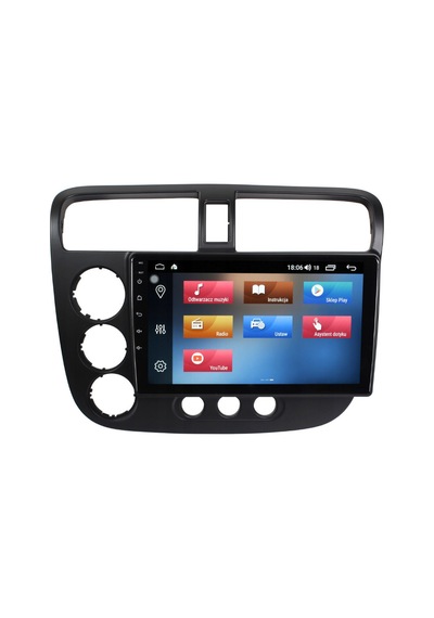Honda V-tech2 Araç Multimedya Android Ekran Carplay Navigasyon Double Teyp 4+64 9" 01-06 Black Cadence