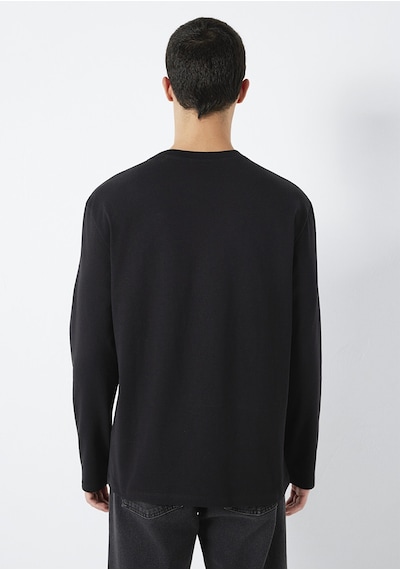Mavi - Uzun Kollu Siyah Basic Tişört 0613170-900 Siyah