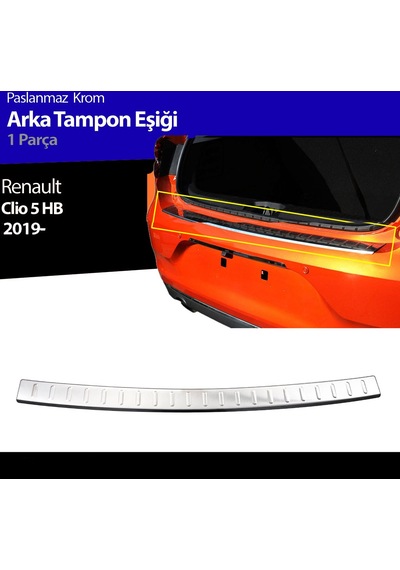Renault Clio 5 Tampon Üstü Kromu Nikelajı 2019 Sonrası