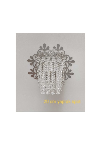 Spot Kare Yaprak Gümüş Gümüş
