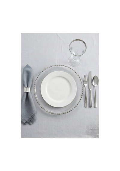 2'li Set Gümüş İncili Şeffaf Supla 30 Cm Kırılmaz Polikarbon Sunum Tabağı Şeffaf Gümüş - 806458057 Şeffaf Gümüş