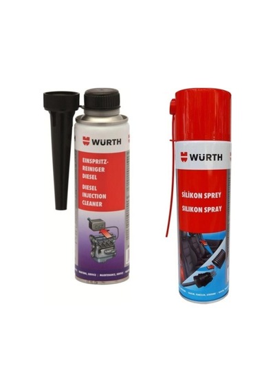 Dizel Yakıt Sistem Ve Enjektör Temizleyici 300 Ml + Silikon Sprey 500 Ml 2'li Set