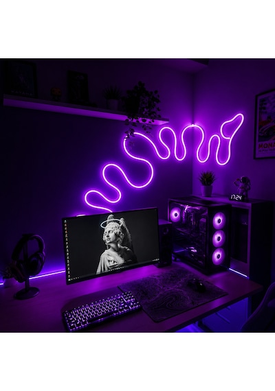 Neon Led Şerit Rgb Piksel 5 Metre Ip65 Su Geçirmez Adreslenebilir Smd2811 Dc12v Esnek Silikon Led Bant 6x12mm 2.5cm Kesilebilir Dekoratif Aydınlatma