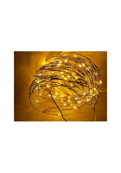 10 Metre Led Aydınlatma Telli Rustik Dekor Pilli Peri Led Beyaz