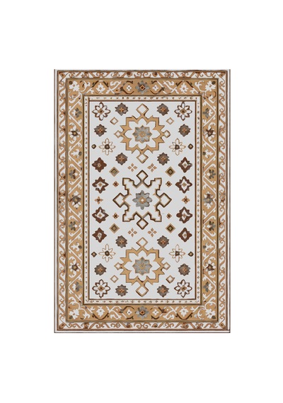 Kartela Halı Rustik Halı Jüt Taban Dokuma Halı Açık Gri - 200 X 300 Cm