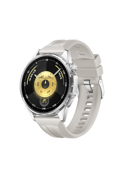 Huawei Watch Gt3 / Gt4 / Gt5 / Gt5 Pro / Gt6 / Gt6 Pro 46mm Uyumlu Metal Tokalı Spor Silikon Kordon