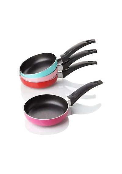 Doremcy 14 Cm Teflon Mini Sos Tavası Yapışmaz, Pratik, Renkli Çok Renkli