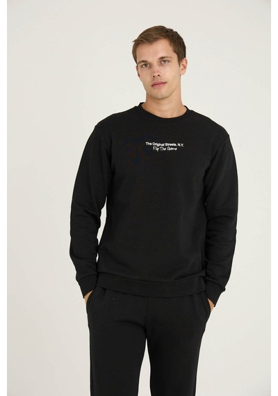 Kly Erkek O.yaka Eşofman Takım Modern Tasarım 7216 Sıyah/2xl Ekru