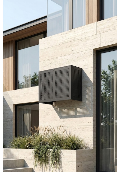 Klima Motoru/dış Ünite Gizleme/koruma Kafesi Xl 120x62x150 H Square Antrasit