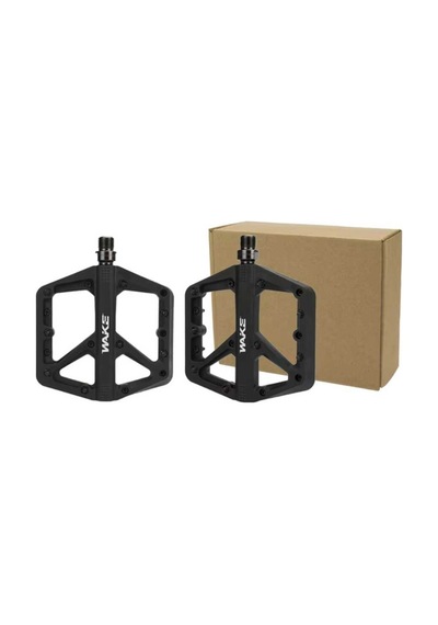 Wake Renkli Plastik Rulmanlı Vidalı Platform Pedal 137 X 115 Mm Siyah