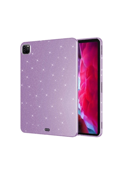 Apple Uyumlu iPad, Pro 11 2022 M2 Simli Parlak Görünümlü Zore Tablet Koton Kılıf-lila