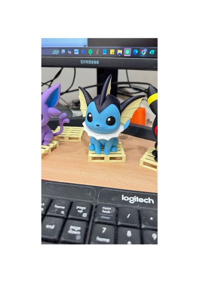 Pokemon Vaporeon Chibi Mini Masa Figürü 5 Cm Pokemon Koleksiyon İçin Mini Figür / Oyuncak
