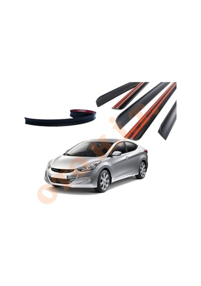 Hyundai Elantra 11-15 Uyumlu Bagaj Üstü Spoiler Mat Siyah